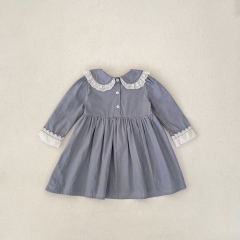 Infant Baby Girls Long Sleeves Bodysuit Onesies and Dress - Sister Matching Clothing in Autumn Wholesale