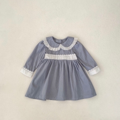 Infant Baby Girls Long Sleeves Bodysuit Onesies and Dress - Sister Matching Clothing in Autumn Wholesale