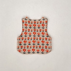 Baby and Toddler Girls' 0-3 Years Knitted Sleeveless Flowers Jacquard Pattern Vest Wholesale