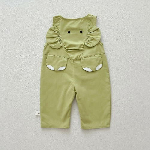 New Arrivals Baby Cute Elephant Design Sleeveless Overalls Bodysuits In Spring&Autumn Wholesale