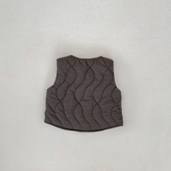 Baby and Toddler Kids' Thick Thermal Sleeveless Solid Color Vest Coat Wholesale