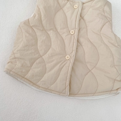 Baby and Toddler Kids' Thick Thermal Sleeveless Solid Color Vest Coat Wholesale