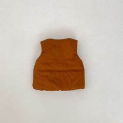 Baby and Toddler Kids' Thick Thermal Sleeveless Solid Color Vest Coat Wholesale