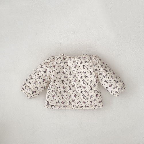 New Winter Infant Baby Kids Girls Floral Print Single Breasted Long Sleeves Coat Wholesale