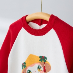 Infant Baby Unisex Versatile One Piece Cartoon Pattern Bodysuit Knitted Rompers in Winter Wholesale