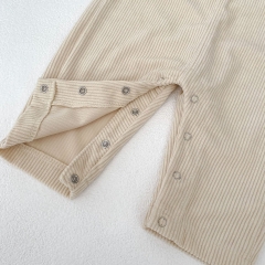 2025 Spring Infant Baby Unisex Teddy Bear Pattern Long Sleeves Top With Strap Overalls Sets Wholesale