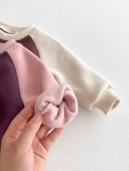 New Arrival Winter Infant Baby Unisex Puppy Cartoon Pattern Long Sleeves Pullover With Pants Casual Sets Wholesale