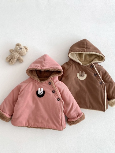 New Arrival Winter Infant Baby Kids Shearling-lined Thick Coat Wholesale