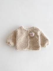 New Arrival Winter Infant Baby Kids Thickened Warm Coat with Plush Wholesale