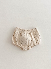 Spring Infant Baby Girls Dots Pattern Long Sleeves Casual Top + Bloomers Cute Sets Wholesale