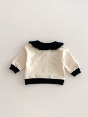 Spring Infant Baby Girls Cartoon Rabbits Pattern Long Sleeves Casual Top + Pants Cute Sets Wholesale