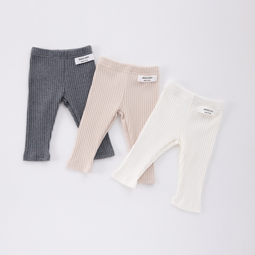 Spring and Autumn Infant and Toddler Plain Soft All-match Comfortable Leggings