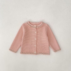 2025 Spring Infant Baby Girls Color Patchwork Long Sleeves Top With Overalls Sets Wholesale
