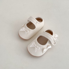 2025 New Summer Infant Baby Girls Butterfly Bows Decorated Slip-resistant Toddler Shoes Wholesale