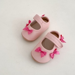2025 New Summer Infant Baby Girls Butterfly Bows Decorated Slip-resistant Toddler Shoes Wholesale