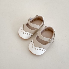 2025 New Summer Infant Baby Girls Heart Hollow-out Pattern Slip-resistant Toddler Shoes Wholesale
