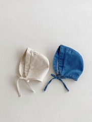 2025 Summer Infant Baby Kids Short Sleeves Striped T-shirt With Denim Onesies Overalls and Hat Sets Wholesale
