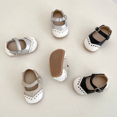 2025 New Summer Infant Baby Girls Heart Hollow-out Pattern Slip-resistant Toddler Shoes Wholesale