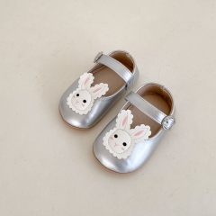 2025 New Summer Infant Baby Girls Cartoon Rabbit Pattern Slip-resistant Toddler Shoes Wholesale