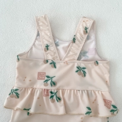 2025 Summer Infant Baby Kids Girls Sleeveless Cute Fruits Pattern Swimwear Wholesale
