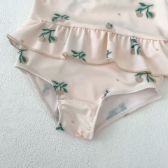 2025 Summer Infant Baby Kids Girls Sleeveless Cute Fruits Pattern Swimwear Wholesale
