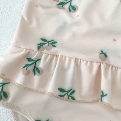 2025 Summer Infant Baby Kids Girls Sleeveless Cute Fruits Pattern Swimwear Wholesale