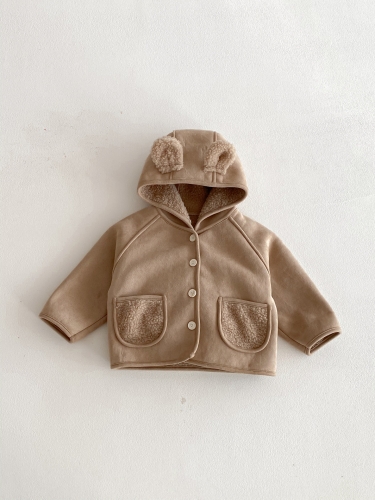 New Arrival Autumn and Winter Infant Baby Unisex Fluffy Warm Long Sleeves Hooded Coat Wholesale New Arrival Autumn and Winter Infant Baby Unisex Fluffy Warm Long Sleeves Hooded Coat Wholesale