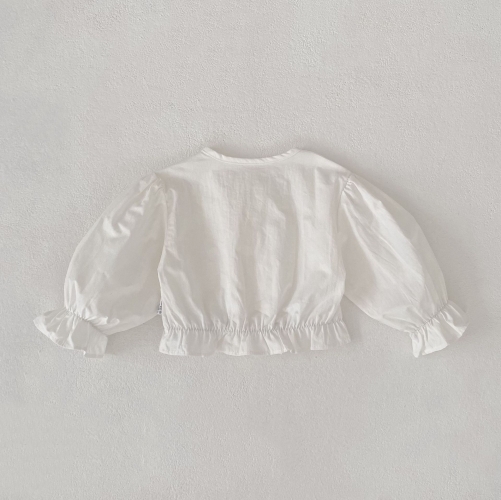 New Arrival Autumn Baby Kids Girls Long Sleeves Solid Color Crew Neck Shirt for Stylish Girls Wholesale