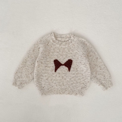 New Arrival Spring and Autumn Baby Kids Unisex Long Sleeves Geometric Pattern Sweater Wholesale