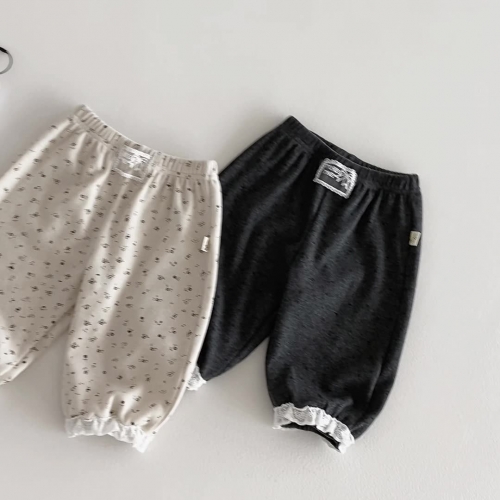 2026 Spring and Autumn New Arrival Baby Kids Girls Floral Pattern Casual Pants Wholesale