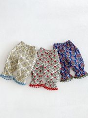 Infant Baby Kids Girls One Piece Floral Pants in Summer Wholesale