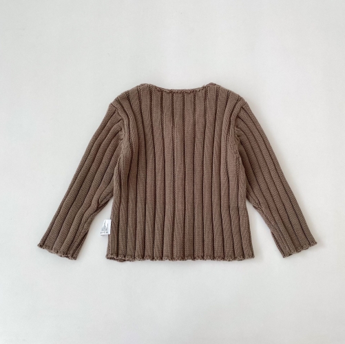 New Arrival Winter and Autumn Infant Baby Kids Solid Color Long Sleeves Knitted Cardigan Wholesale