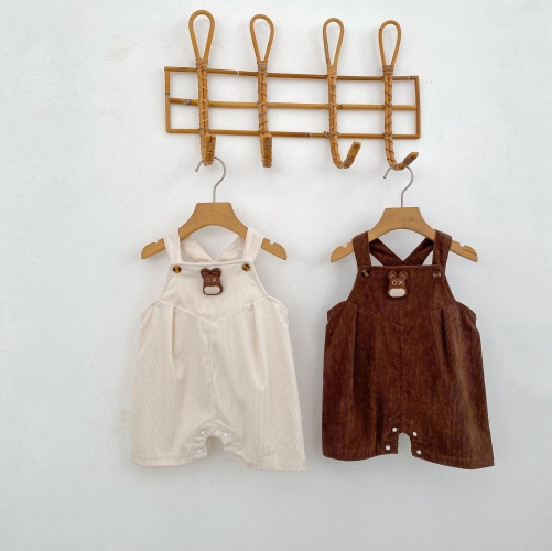 Spring and Autumn Infant Baby Girls Sleeveless One Piece Corduroy Overalls Wholesale Spring and Autumn Infant Baby Girls Sleeveless One Piece Corduroy Overalls Wholesale