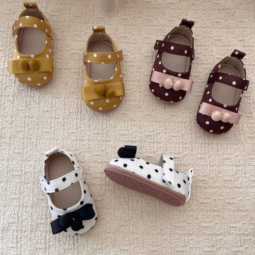 2026 Autumn New Arrival Infant Baby Girls Cute Butterfly-bow Decorated Slip-resistant Toddler Shoes Wholesale