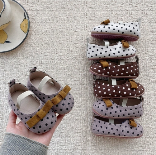 2026 Autumn New Arrival Infant Baby Girls Cute Butterfly-bow Decorated Slip-resistant Toddler Shoes Wholesale