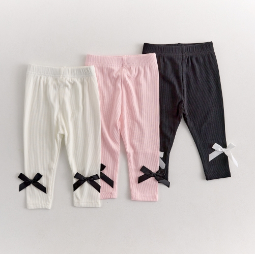 2026 Autumn Infant Baby Kids Girls Comfortable Elastic Pants Wholesale